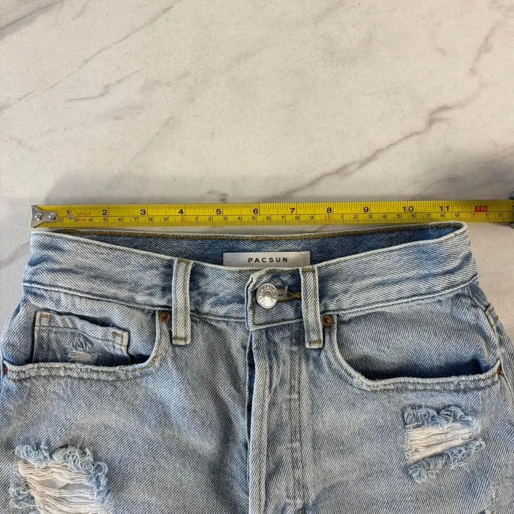 Pacsun light wash denim shorts lot